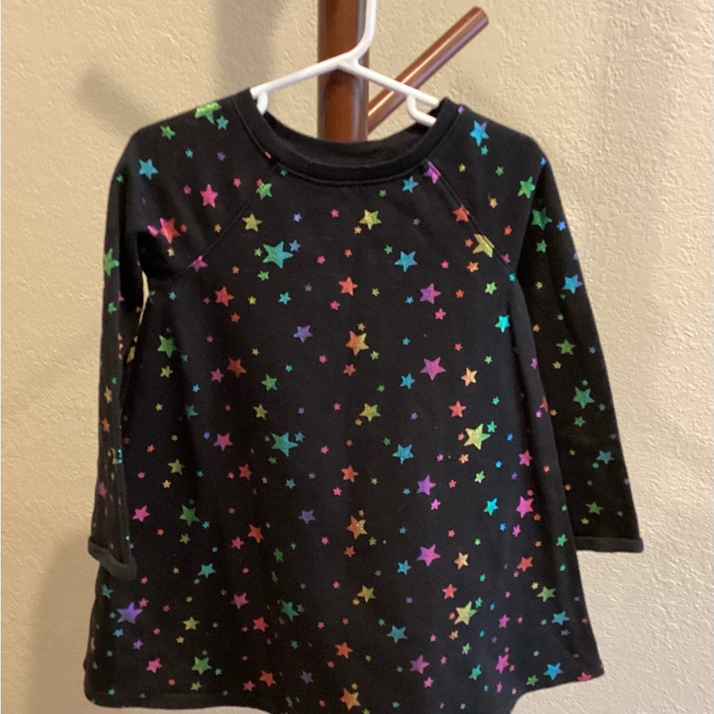 Colorful Star Pattern Kids Dress